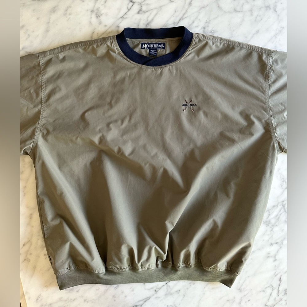 Fur & Attitude BIG DOGS Golf Windbreaker Rain Shirt - Men’s X Large